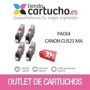 Outlet de packs de cartuchos para impresoras Canon, Epson y Brother (sin caja, algunos precintados)