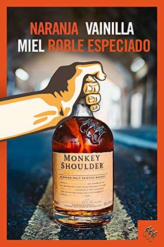 Monkey Shoulder Whisky escocés de malta mezclado, 70cl