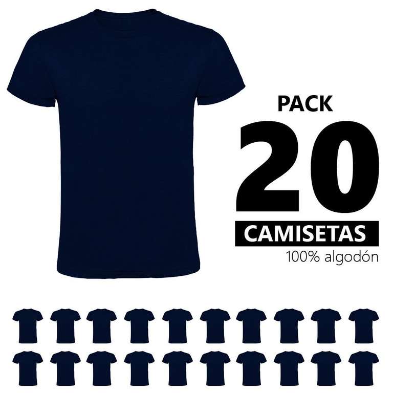 20 Camisetas Algodón 100% Marca Crossfire, basica, 160grs