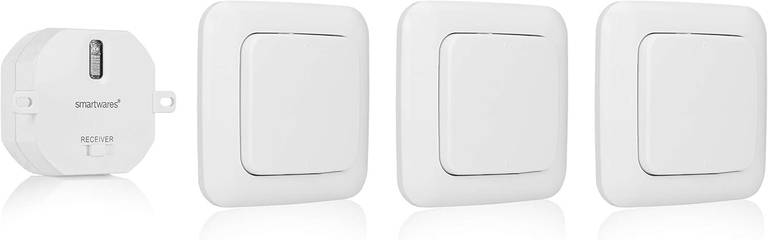 Kit de Control Inalámbrico para Iluminación | 3 Interruptores | Smartwares Plug & Connect Home Kit