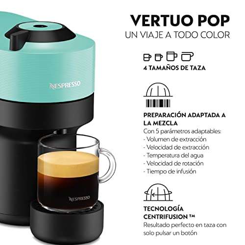Krups Nespresso VERTUO Pop XN9204 - Cafetera de cápsulas, máquina de café expreso de Krups