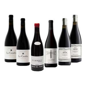 Selección 6 vinos tintos de la Sierra de Gredos + 4 copas