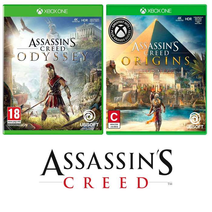 Assassin's Creed (Origins, Odyssey, Rebel Collection), Rabbids: Party of Legends
