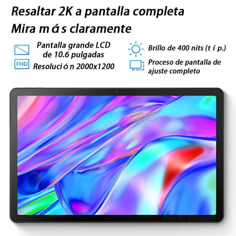 Lenovo Tableta XiaoXin Pad 2022 con Firmware Global, Android 12, Lenovo Tab M10 Plus 3rd Gen