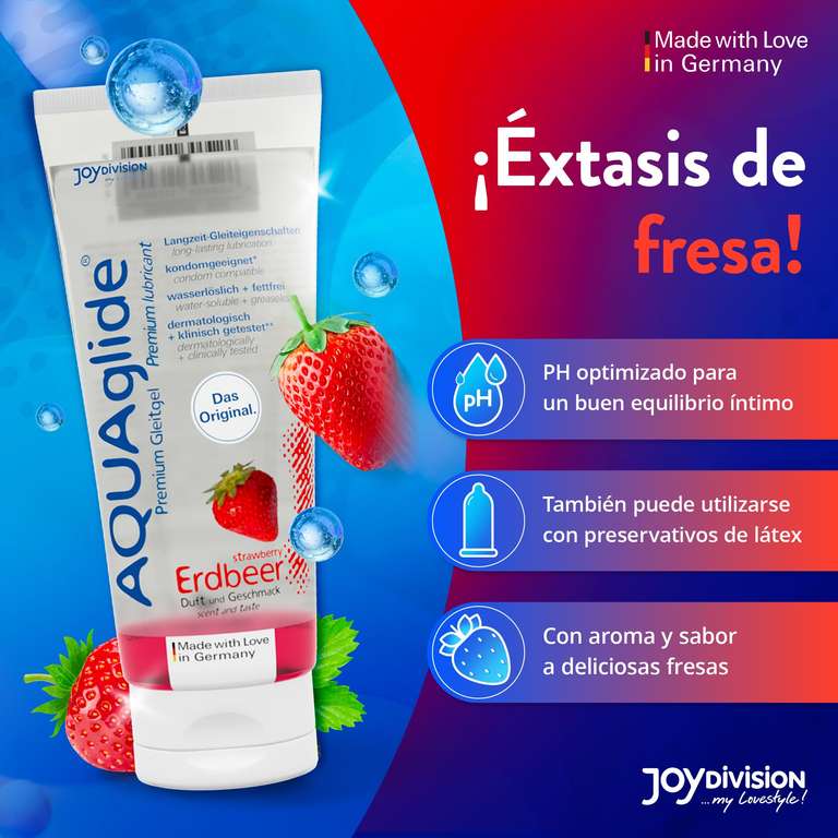 Joydivision Lubricante de Fresa - 100 ml.