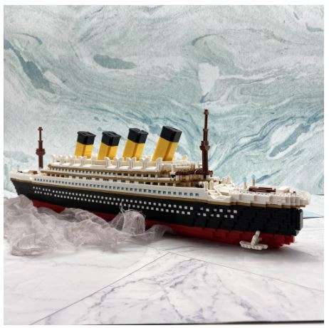Titanic para construir en piezas tipo Lego 1860 piezas