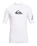 Quiksilver All Time SS T-Shirt de Surf Rashguard À Manches Courtes Camisa de protección de Sarpullido Hombre (Pack de 1)