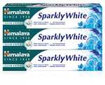 Pack 3 Himalaya Herbals Sparkly White Pasta de dientes a base de hierbas no contiene sustancias químicas, 100% vegana 75ml