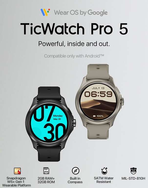 El mejor reloj con Android ya se puede comprar en España: así es el TicWatch  Pro