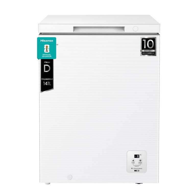 Hisense FT145N1AWDL – Arcón Congelador Horizontal, 141L, 86cm, Congelación 360°