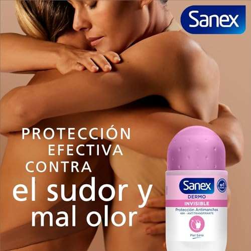 Sanex Dermo Invisible Desodorante Roll-On, Pack 6 Uds x 50ml