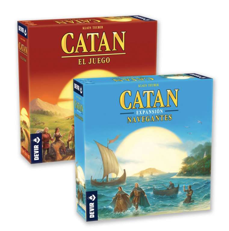 Catan + Exp Navegantes [+cupon 28€] saldría a 21€ cada uno