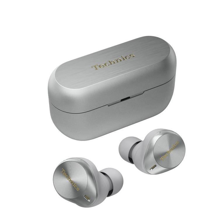 Technics EAH-AZ80E-S Auriculares Inalámbricos con Cancelación De Ruido, Bluetooth Multipunto 3 Dispositivos,