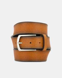 Cinturón de piel sport marrón. Hecho en España ( Gratis recogida en tienda )