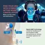 CREATIVE Zen Hybrid Auriculares Supraaurales Wireless Cancelación de Ruido Activa Híbrida, Modo Ambiente, hasta 27 Horas