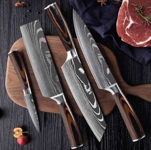 Cuchillos de cocina de acero inoxidable 7CR17 Santoku desde 8,19€ unidad