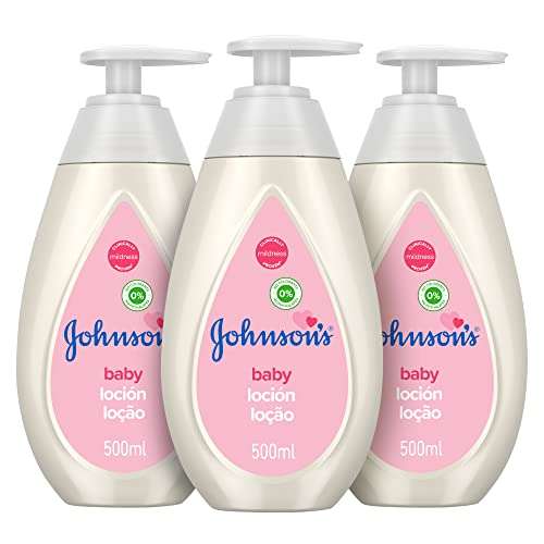 Johnson's Baby Loción Calma la piel seca de tu bebé - 3 x 500 ml (3.83 € con compra recurrente)