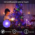 Luces Navidad, 420 luces LED Decorativas, 10 hilos de luces coronadas con árbol de Navidad de 40cm. 8 Modos
