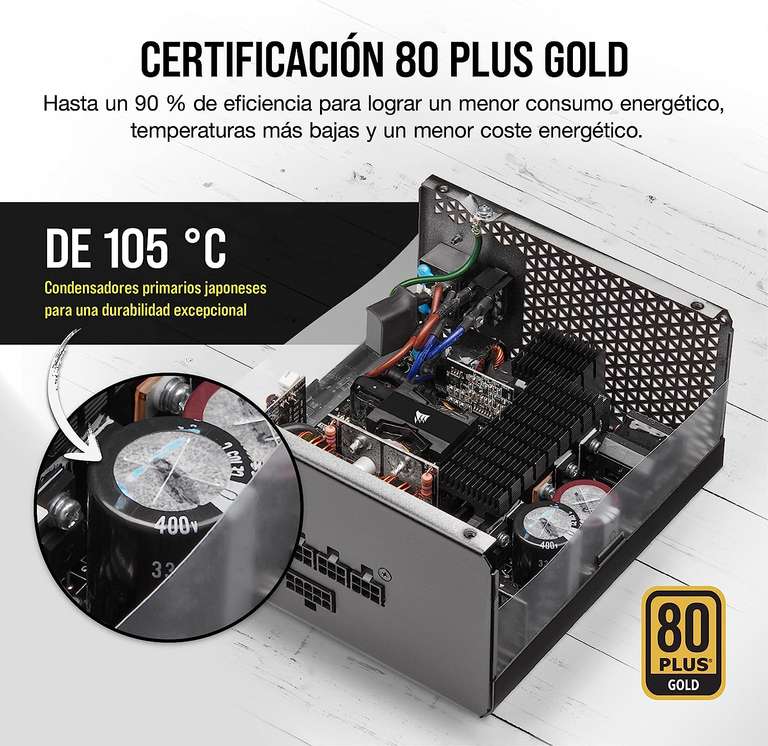 Fuente Corsair RMx Series RM850x 850W 80 Plus Gold Modular
