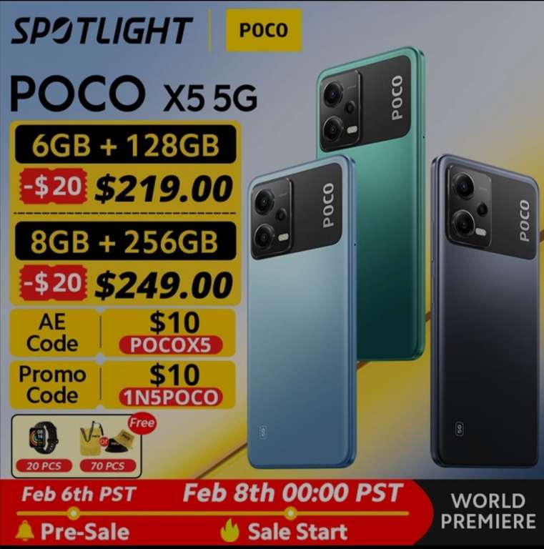Poco x5 5G 6/128 8/256