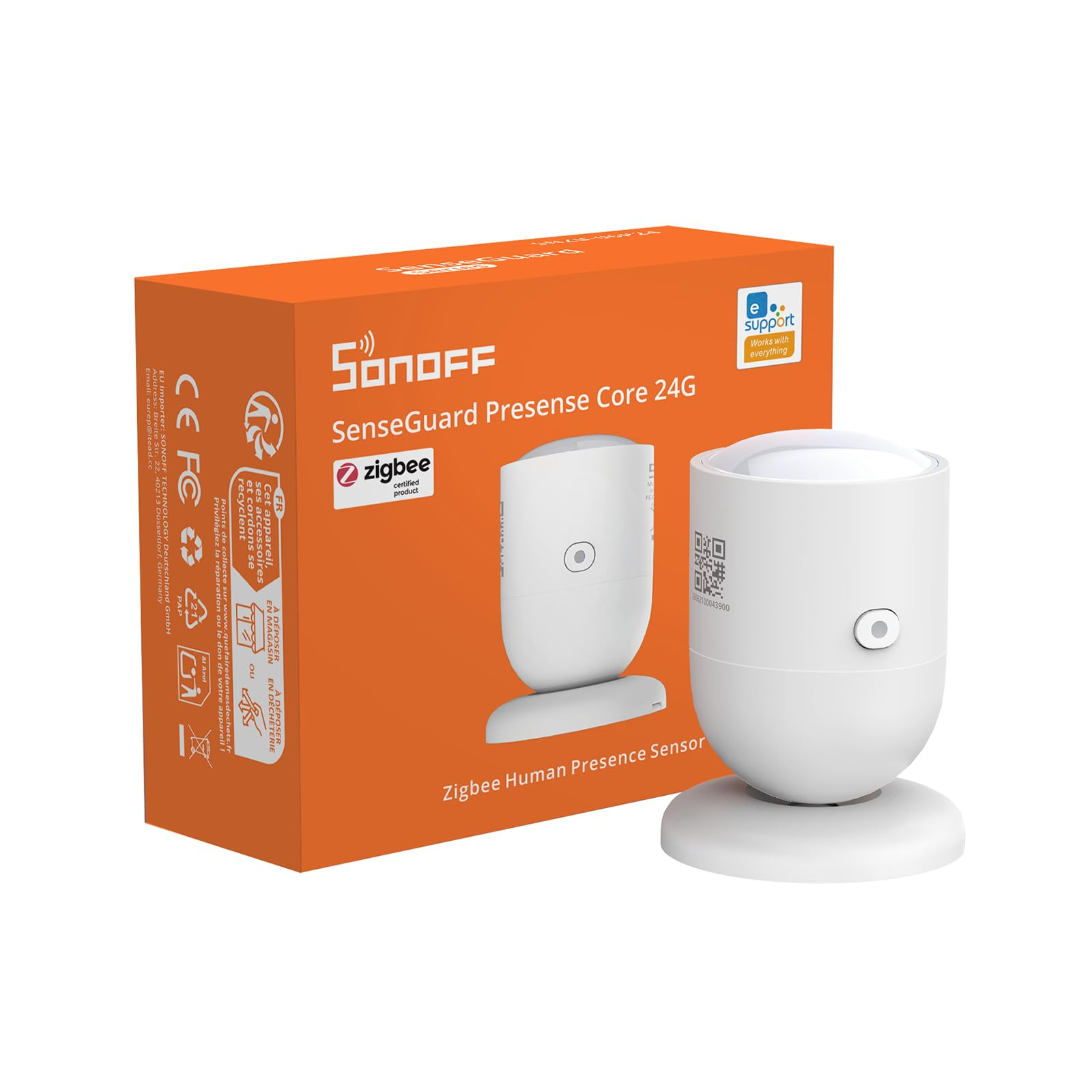 SONOFF SNZB-06P24 Sensor de Presencia Zigbee mmWave 24GHz