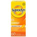 Supradyn Energy Multivitaminas para Todos con Vitaminas, Minerales y Coenzima Q10, 60 Comprimidos