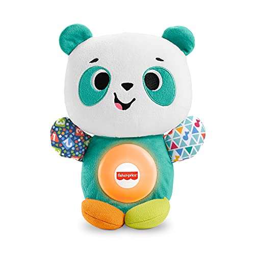 Fisher-Price BlinkiLinkis GRG82 Panda, Juguete Musical de Peluche para bebés y niños pequeños, a Partir de 9 Meses