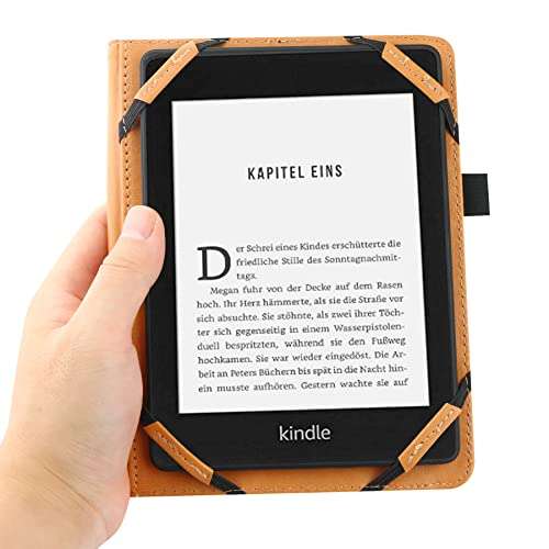 kwmobile Funda compatible con  Kindle Paperwhite - Funda protectora  de nailon para lector electrónico - Negro