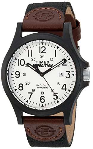 Timex Hombre Reloj de pulsera analógico cuarzo piel tw4b0 1500-PREFERIDO