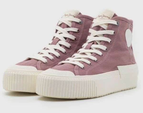 Scarpa Da Ginnastica Donna Pepe Jeans Samoi Divided – Sneaker Alta In Cotone