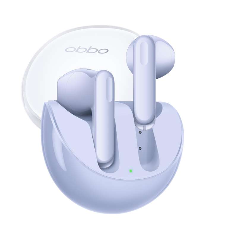Oppo Enco Air3 - Auriculares inalambricos, Bluetooth 5.3, Cancelación de ruido, Carga inalámbrica, Baja latencia, Batería de gran capacidad