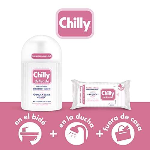 Chilly - Chilly Delicado, Gel de Higiene Íntima, Fórmula Suave, 250ml