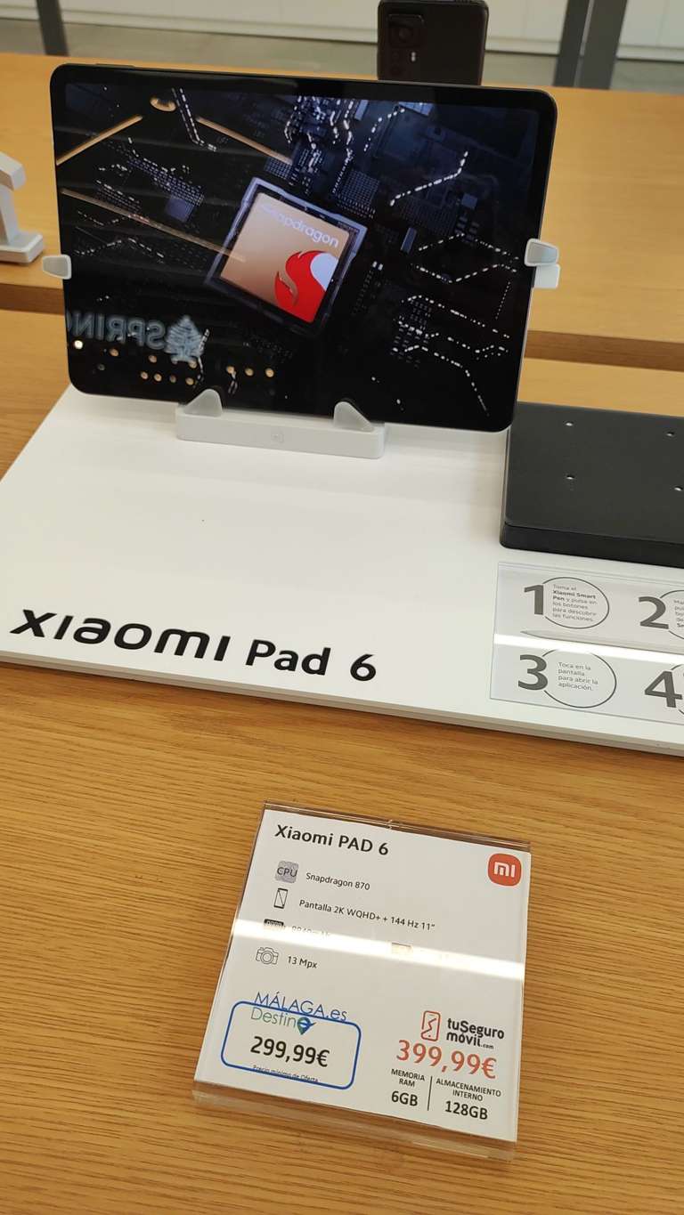 Xiaomi mi pad 6 6+128gb (tiendas Xiaomi de Málaga)