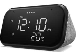 Reloj despertador inteligente - Lenovo Smart Clock Essential, 4GB RAM, Bluetooth y WiFi, Flash 512MB, Gris