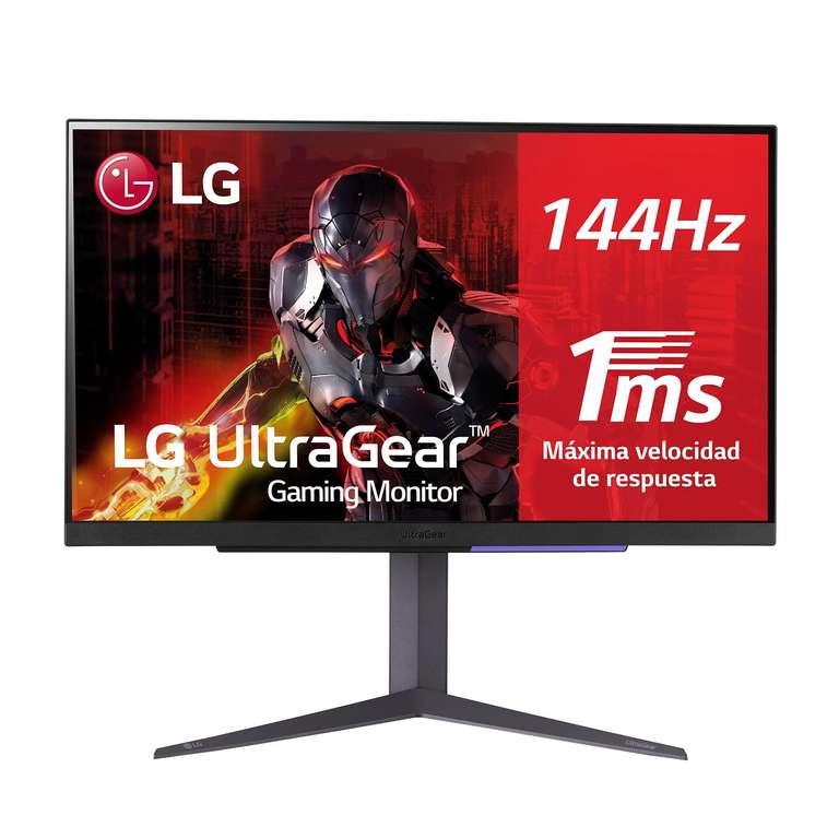 LG 27GR93U-B - Monitor Gaming Ultragear 4K UHD, 27", Pantalla Nano IPS: 3840x2160px, 16:9, NVIDIA G-Sync, AMD FreeSync Premium