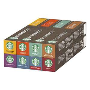 STARBUCKS Paquete Variado de Nespresso, 8 Sabores, Cápsulas de Café 8 x 10 (80 Cápsulas) - Exclusivo en Amazon. Compra recurrente
