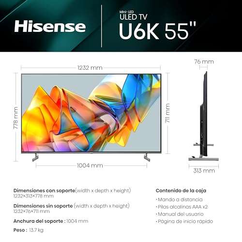 Hisense TV 55U6KQ - Mini-LED