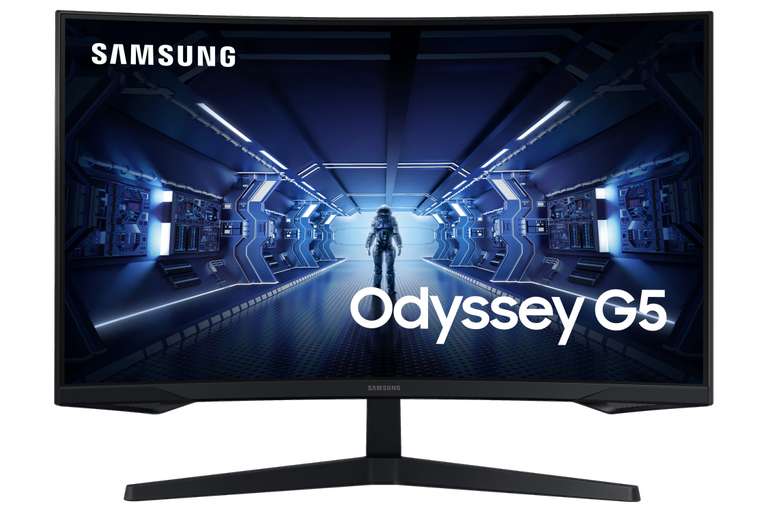 Monitor gaming - Samsung Odyssey G5 LC27G55TQBUXEN, 27a, QHD, 1 ms, 144Hz, Negro
