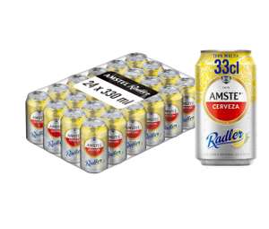 Amstel Cerveza Radler, 24 x 330ml (compra recurrente y cupón)
