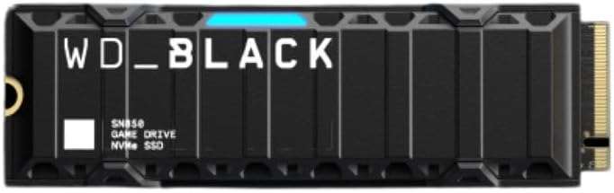 WD_Black SN850 1TB NVMe SSD - Licencia Oficial para Consolas PS5 - hasta 7000 MB/s