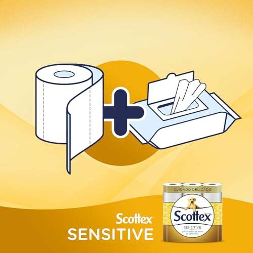 Scottex Sensitive Papel Higiénico Seco 6 rollos (Amazon Fresh)