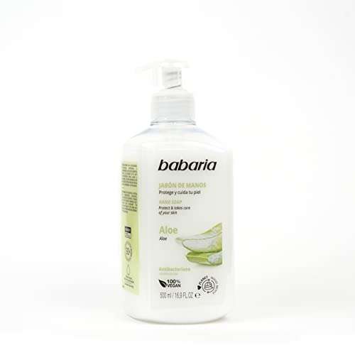 4XBabaria- Jabón de manos liquido - 500 ml (1,35€ unidad)