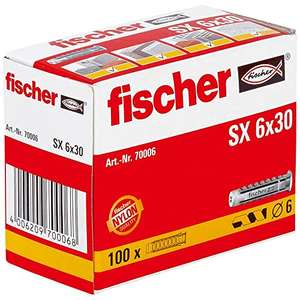 fischer - Tacos pared para hormigón SX 4x20 para fijar lámparas, cuadros,  Caja tacos 180 uds : : Bricolaje y herramientas