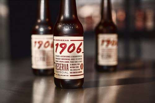 1906 Reserva Especial - Cerveza Lager Extra, Pack de 24 Botellas x 33 cl