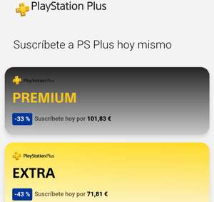 PlayStation Plus Extra -43%, Premium -33%