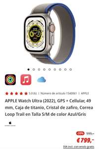 Apple Watch Ultra correa S/M