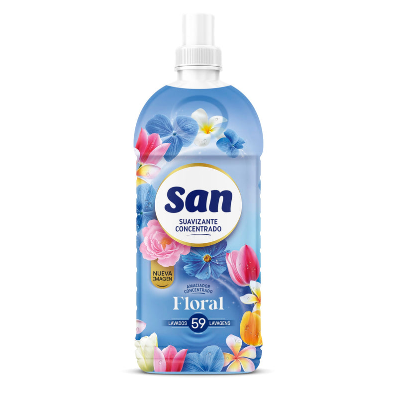 SAN Suavizante Líquido Concentrado Floral 1,3 L (59 Dosis)