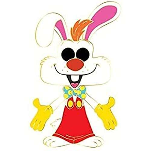 Funko Pop Pin-Roger Rabbit esmaltado Grande, Multicolor, Estándar
