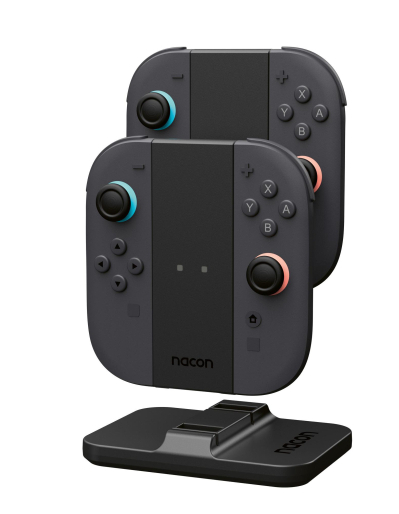 Base de Carga Dual Nacon Convertible en 2 Mandos (carga rápida simultánea, diseño modular desmontable, indicadores LED, USB, Carrefour)