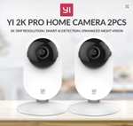 2x YI Pro 2K Cámaras Vigilancia WiFi